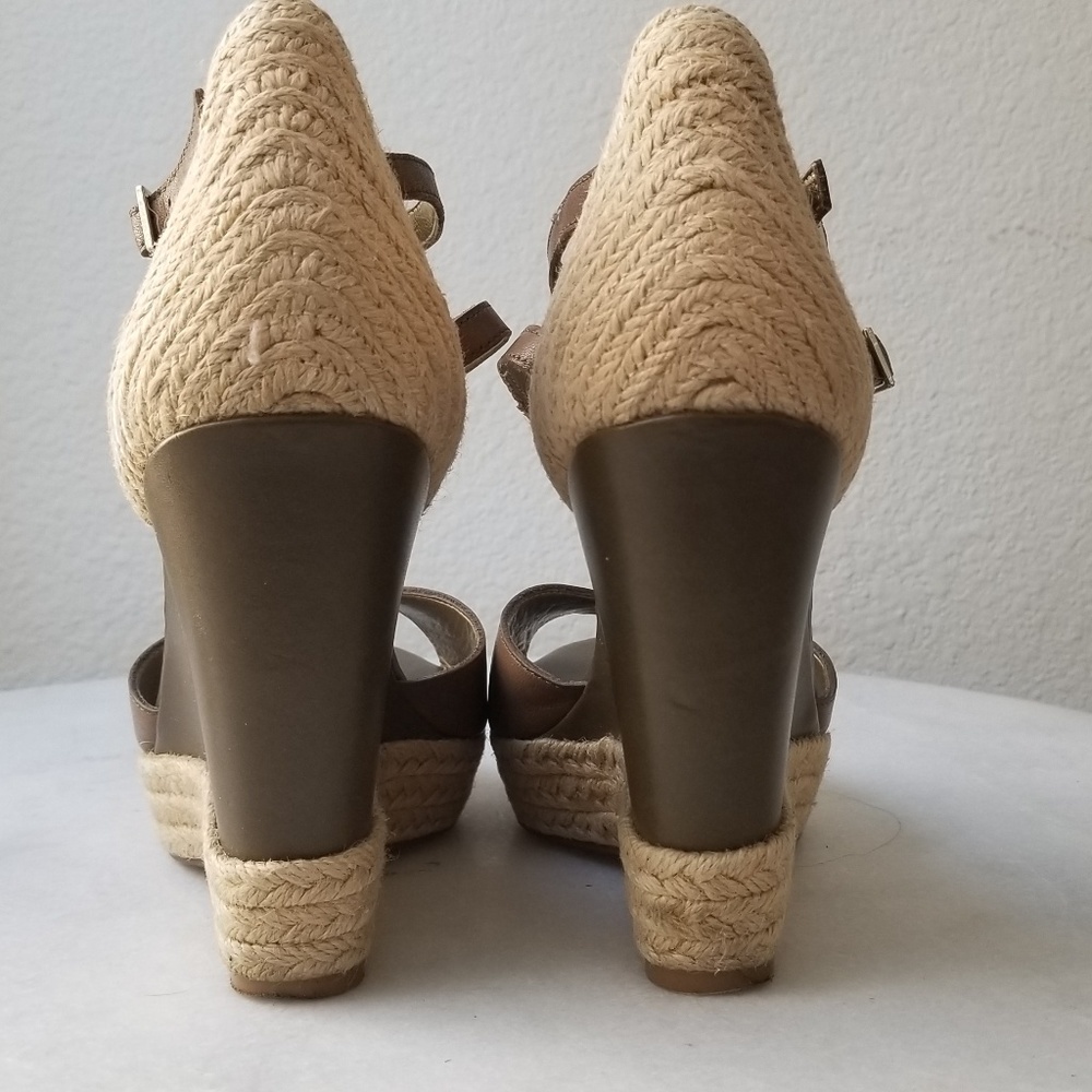 Sam Edelman leather open toe wedges size 7.5 - Picture 2 of 7
